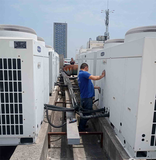 洮北中央空调制热和不制冷系统维修方法